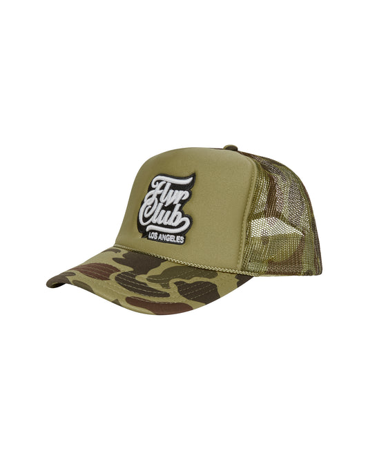 Trucker Hat Camo Green